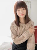 関内/髪質改善/マロンブラウン!ぱっつん前髪×うる艶ストレートi