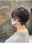 刈り上げショート、インナーカラー