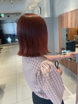 ガリカ 博多(Gallica) 【長まなみ】外ハネボブに夏におすすめツヤ感オレンジカラー