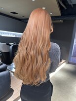 ペレ 栄店(PELE) デザインカラー/レイヤーカット/ウェットヘア/オリーブベージュ