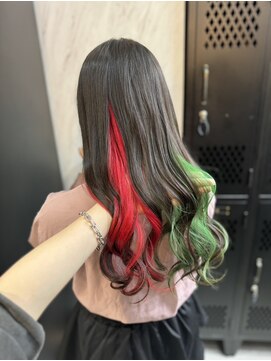 ヴァイス 渋谷店(VAICE) 《インナーカラー ×赤緑》