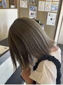 【庄内店/カラー】ブリーチカラー/ベージュ/外ハネボブ
