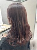 20代30代40代大人可愛い♪暗髪ピンク系カラー×透明感
