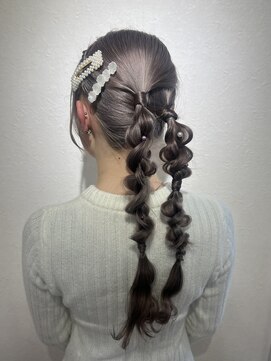 ヘアセット専門店 ナゴミ 渋谷店(nagomi) ツイン編み下ろし