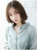 イメチェン/ホワイトブロンド/外ハネボブ/美髪/盛岡44