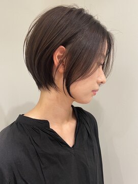 ゴカン バイ ジル ブラン 名古屋(Gokan by JIL BLAN) ハイライトバレイヤージュダブルカラーショートカット30代40代