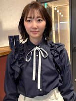 アトリエ(atelier.)&nbsp;外ハネボブ ショートボブ 透明感カラー　ブラウンカラー 艶髪