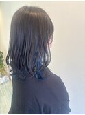 インナーカラー×ロイヤルブルー
