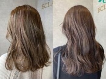 カウラ バイ エクラート 東飯能店(KAULA by ECLART)の写真/カラー専門店だからこそスピーディーに手際よく理想の色へ…全体染め～部分染めもお気軽に！[カラー専門店]