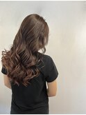 レイヤーカット、艶カラー