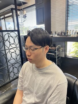 ヒロザバーバー(HIRO THE BARBER) 2ブロックマッシュ 宇部市/理容室/理容院/メンズカット