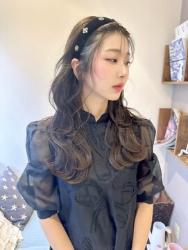 ロンドリゼル 札幌(Lond RiseL) オリーブグレー/前髪/ボブ/マロンベージュ/レイヤーカット/小顔