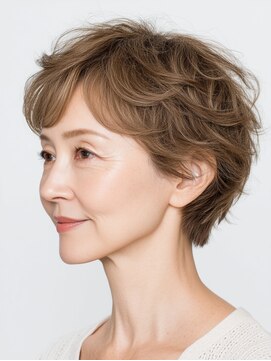 ビフィーノ リルネ(Bifino Rilune) クラゲヘアー/小顔/ココアベージュ/オリーブグレー/川西