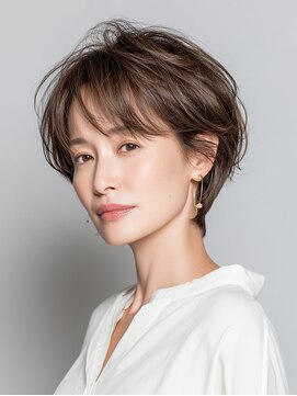 ビフィーノ リルネ(Bifino Rilune) クラゲヘアー/小顔/ココアベージュ/オリーブグレー/川西