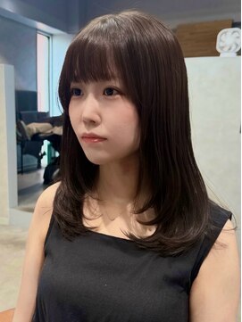 アッシュブラウン/レイヤーカット