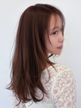 ルージュシー 堀江(RU10C) レイヤーカット/ブリーチなしダブルカラー/モカブラウン