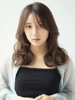 アッシュタカサキ(ash takasaki)&nbsp;大人可愛い髪質改善カラーショコラブラウン毛先パーマ透明感
