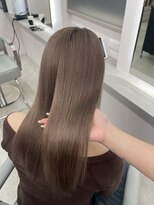 ミル 心斎橋(MIL)&nbsp;透明感グレージュカラー/髪質改善ストレート/心斎橋