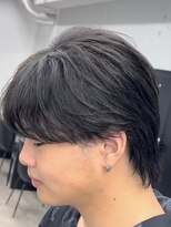オーバル ジングウマエ(OVARL jingumae)&nbsp;フェザーショートパーマセンターパート