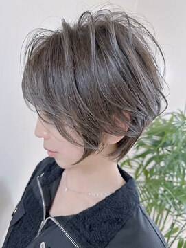 アナザヘアー なんば 高島屋前店(ANAZA hair) ニュアンスウェーブショート＆ハンサムスタイル