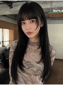 レイヤーカットロングレイヤーハッシュカット顔周りレイヤー