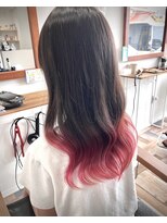 ソエルフォーヘア(soel for hair) ピンクのグラデーションカラー☆