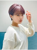 ショートボブ／シースルー/顔周り/30代40代50代/立川