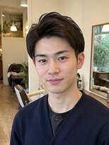 ルードノエル(Rue de noel)&nbsp;メンズショートパーマニュアンスパーマ毛流れ束感カット