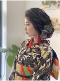 お振袖で街歩きフォトヘアセット