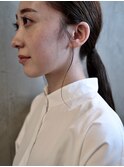 シンプルヘアアレンジ