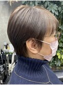 眼鏡+マスクでも耳周りスッキリショート_絶壁解消