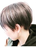 ハイライトを取り入れたブルーバイオレットショートレイヤー