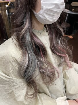 ディー エメ(D-aimer-) 3色ミックスのインナーカラーエクステ