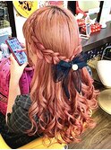 シンプル可愛いシリーズ￥1650♪『両サイド編み後ろ止め＋巻き』