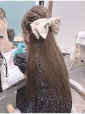 #ヘアアレンジ #ヘアセット #ハーフアップ