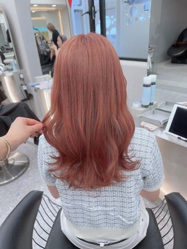 ロンド マーレ 天神大名店(Lond mare) ピンクブラウン/暖色カラー/カシスピンク/韓国ヘア/顔周りカット