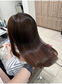 イメチェン、チェリーブラウン、フェミニン、ダークアッシュ