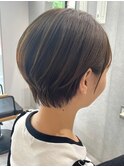 30代40代大人女性/前髪ありショートボブ/ショートヘア/髪質改善