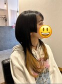 斬新な姫カットとレイヤースタイル /インナー