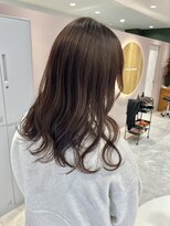 ブラン(blanc)&nbsp;フェミニン/波巻きウェーブ/ブリーチ無しカラー/ピンクブラウン