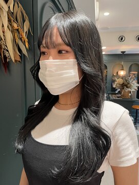 チャンチ(chanch) 【お客様style】ブルーグレージュ/グレージュ/暗髪