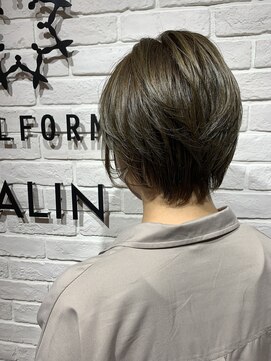 ヘア スパ ビューティー エールフォルム(HAIR SPA BEAUTY YELLFORME) オリーブグレージュ×ショートボブ