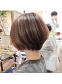 カットにこだわるボブショート