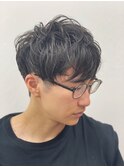 ツーブロックショート