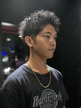 アウル 心斎橋(owl) 【刈り上げ×スパイキーショート】メンズカット/短髪/ピンパーマ