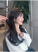 韓国風レイヤーカットで 可愛く巻き髪◎
