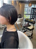 ナチュラルストレート◎バッサリショートボブ