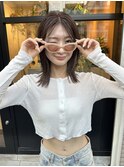 lob × cream beige
