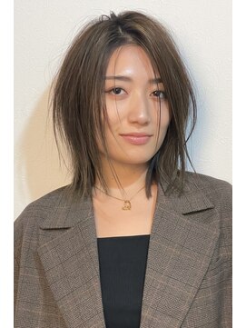 ファイン 美容室 深川店(FINE) 透明感♪髪質改善カラー小顔艶感ミディグレージュハイライト