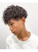縦落ちツイスト×前下がりマッシュ